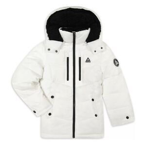Reebok Girls 4 Hooded Winter Puffer Coat